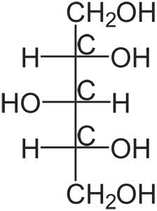 Struttura chimica dello Xilitolo