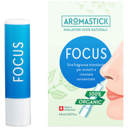 Aromastick Focus Inalatore Nasale di Oli Essenziali