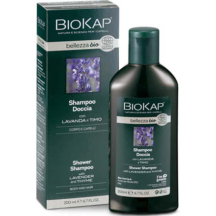 BioKap Bellezza Bio Shampoo Doccia Eco-Bio Lavanda Timo Corpo Capelli