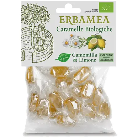 Caramelle Biologiche Camomilla e Limone Senza Glutine