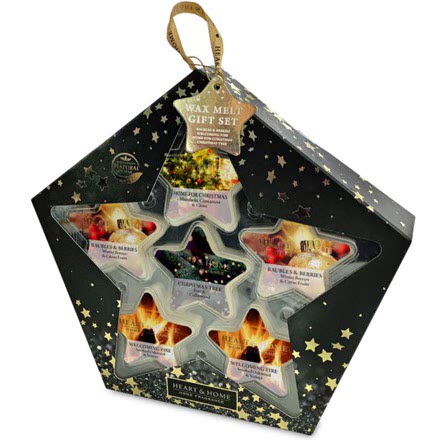 Heart & Home Christmas Gift Set Cofanetto Cialde di Cera per Diffusore Speciale Natale