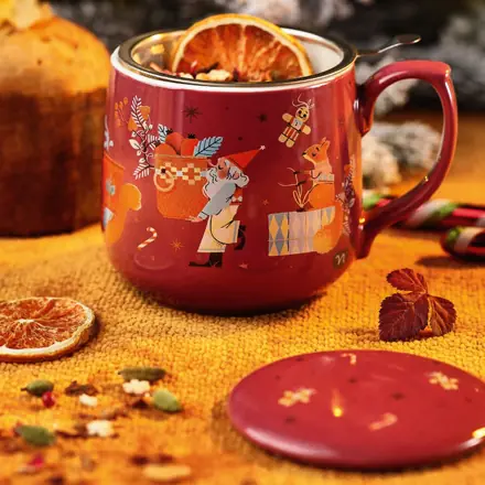 Tisaniera di Natale Rossa Bombata