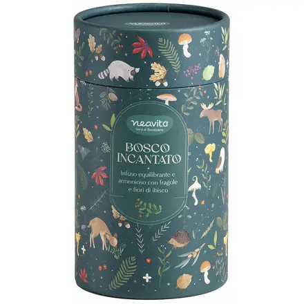 Gift Box Verde Infusi da Favola con Infuso Bosco Incantato FiltroScrigno