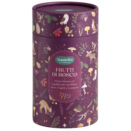 Gift Box Viola Infusi da Favola con Infuso Frutti di Bosco FiltroScrigno