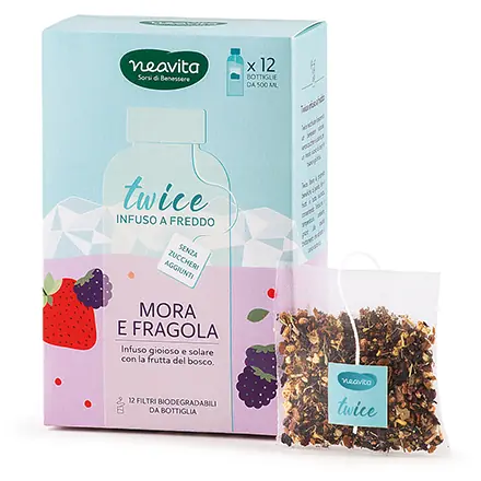 Twice Infuso a Freddo Mora e Fragola Maxi Filtro To-Go