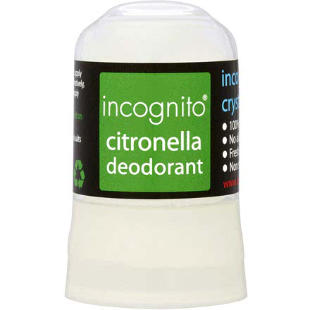 Incognito Deodorante in Cristallo di Rocca con Citronella di Giava Bio