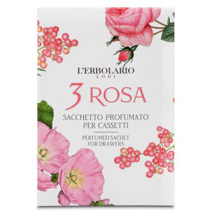 3 Rosa Sacchetto Profumabiancheria per Cassetti