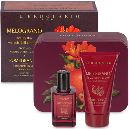 Melograno Beauty Box Irresistibili Dettagli con Profumo e Crema Corpo & Mani