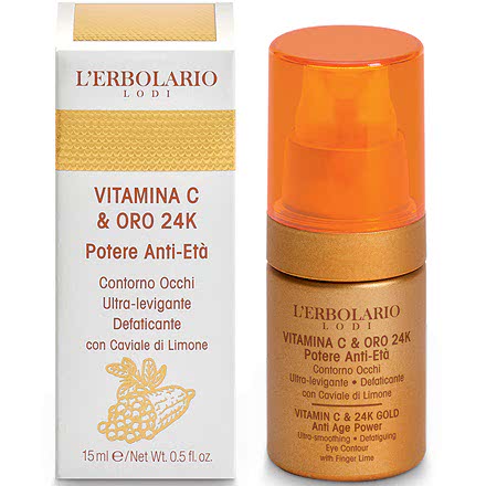 Vitamina C & Oro 24K Potere Anti-Et Contorno Occhi Ultra-levigante Defaticante