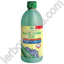 Aloe Vera Succo con Succo Concentrato di Mirtillo