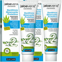 Aloevera2 Dentifricio Sbiancante Protettivo Confezione Doppia