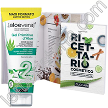 Aloevera2 Gel Primitivo d'Aloe Vera Doppia Concentrazione Maxi + Ricettario Cosmetico Omaggio