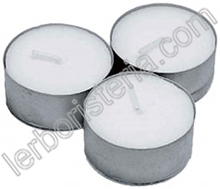 18 T-LIGHT CANDELE TEALIGHT ESSENZA NATURALE 4 CM PROFUMATA VIOLE MELE MELA VERDE 
