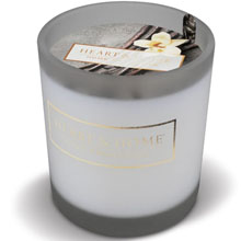 Heart & Home Candela Black Vanilla Small in Vetro