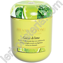 Heart & Home Candela Gocce di Lime Medium