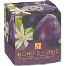 Heart & Home Candela Prugna e Boccioli d'Arancio Small