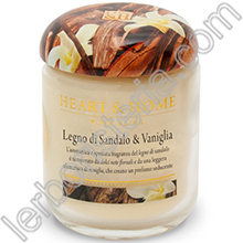 Heart & Home Candela Legno di Sandalo e Vaniglia Big