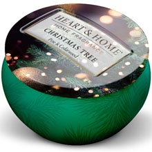 Heart & Home Candela Albero di Natale Tin Candle