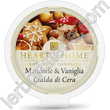 Heart & Home Cialda di Cera per Diffusore Mandorle e Vaniglia
