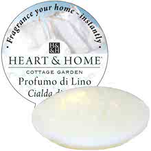 Heart & Home Cialda di Cera per Diffusore Profumo di Lino