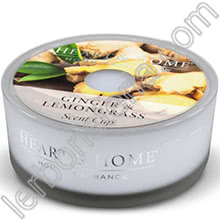 Heart & Home Candela Ginger & Lemongrass Scent Cup