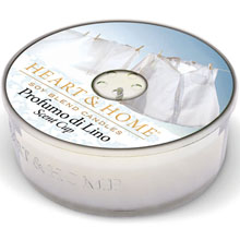 Heart & Home Candela Profumo di Lino Scent Cup