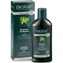 BioKap Bellezza Bio Shampoo Purificante Eco-Bio Prurito e Forfora con Zinco e Oli Essenziali