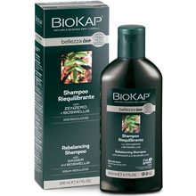 BioKap Bellezza Bio Shampoo Riequilibrante Seboregolatore Eco-Bio con Zenzero e Boswellia