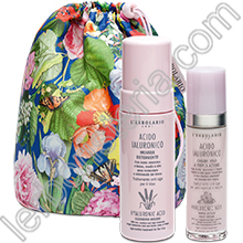 Acido Ialuronico BeautyBag con Crema Viso a Tripla Azione e Mousse Detergente