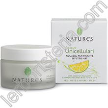 Acqua Unicellulare di Mandarino Verde Bio AquaGel Purificante Effetto Mat SPF20