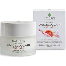 Acqua Unicellulare di Arancia Rossa Bio Anti-Age Crema Viso Anti Rughe SPF 15