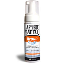 Aftertattoo Repair Mousse Detergente per Tatuaggi Lenitiva e Desensibilizzante