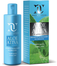 Aloe Attiva Shampoo&Balsamo Nutriluce Capelli Opachi Trattati Aridi