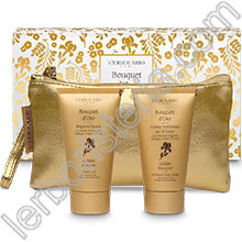 Bouquet d'Oro Beauty-Pochette con Bagnoschiuma e Crema Corpo