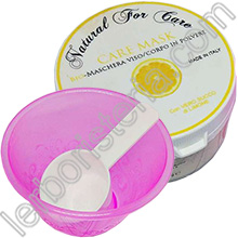 Care Mask Bio Maschera in Polvere 100% Naturale Argilla e Succo di Limone Pelli Grasse