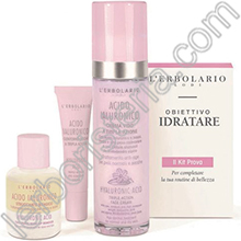 Cofanetto Acido Ialuronico Obiettivo Idratare Trattamento Idratante Intenso e Antiage