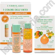 I Colori dell'Orto Arancione Azione Nutriente Kit Viso Pelli Secche