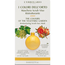 I Colori dell'Orto Giallo Azione Compattante Maschera Scrub Viso Ristrutturante