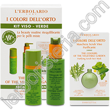 I Colori dell'Orto Verde Azione Riequilibrante Kit Viso Pelli Miste