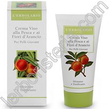 Crema Viso per Pelli Giovani alla Pesca e ai Fiori d'Arancio