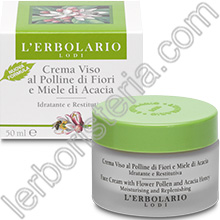 Crema Viso al Polline di Fiori e Miele d'Acacia Idratante e Restitutiva
