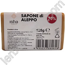 Sapone di Aleppo con 70% di Olio d'Alloro