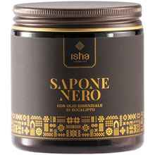 Sapone Nero con Olio Essenziale di Eucalipto