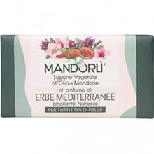 Mandorl Sapone Vegetale Solido all'Olio di Mandorle Profumo di Erbe Mediterranee