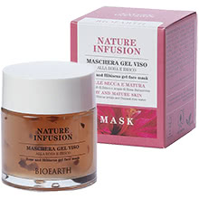 Maschera Gel Viso alla Rosa & Ibisco Pelle Secca e Matura