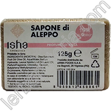 Sapone di Aleppo Profumo di Rosa con 10% di Olio d'Alloro