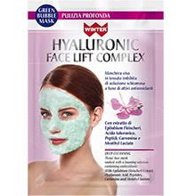 Hyaluronic Face Lift Complex Green Bubble Mask Pulizia Profonda