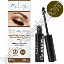 XLent Sopracciglia Mascara Riempitivo per Sopracciglia 3-in-1 Tonalità 02 Medio-Scura