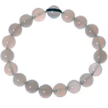 Agathe Creation Braccialetto Artigianale In Pietra Labradorite E Quarzo Rosa - Con Perline Argento 925 - Regalo Originale Fatto A Mano (Scegli La Taglia)