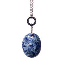 Zodiac Sodalite Pendente con Catena